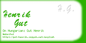 henrik gut business card